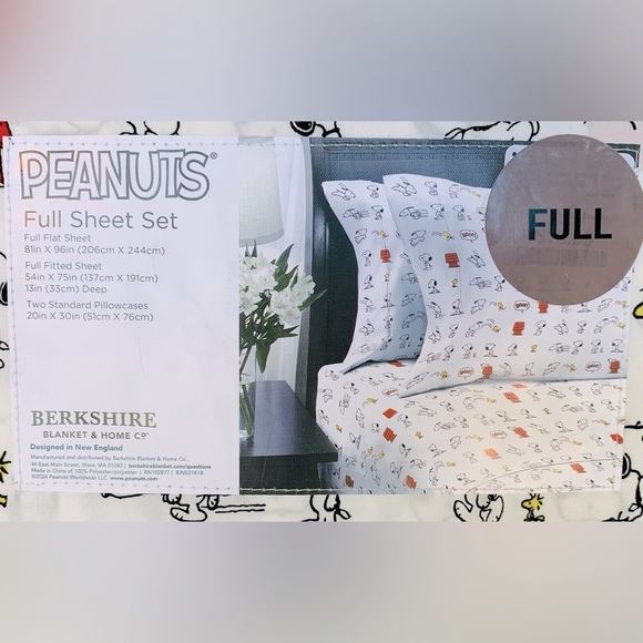 Peanuts Snoopy Woof Sheet Set - Full - Picture 4 of 5